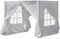 TUKAILAi 4 Panel Garten Pavillon Seitenwände, 2 Pavillon Wandpaneele mit Reißverschluss und 2 Fensterplatte, Kompatibel für Pavillon (Weiß, 2x2m)