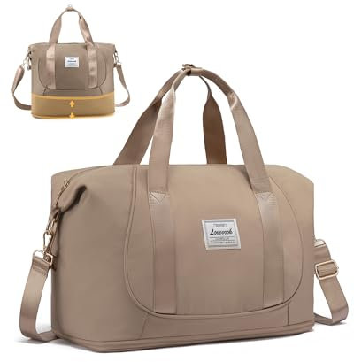 LOVEVOOK Ryanair Handgepäck 40x20x25, Erweiterbare Faltbare Handgepäck Tasche für Flugzeug, Kleine Reisetasche Cabin Travel Bag Weekender Carry On Luggage für Damen Herren