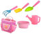 ibasenice 1 Jeu Outil de Jardin Jouets pour Enfants Poêle Jouets pour garçons Outils Jardinage kit Jardinage Outils de Plantation en Plein air Outils agricoles arrosoir Acier Inoxydable Rose