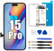 Display für iPhone 15 Pro, 6.1 Bildschirm für iPhone 15 Pro Full HD 3D Touch Digitizer, Display Reparaturset für iPhone 15 Pro mit Modell A3102, A2848, A3101, A3104 mit Reparatur-Werkzeug-Set