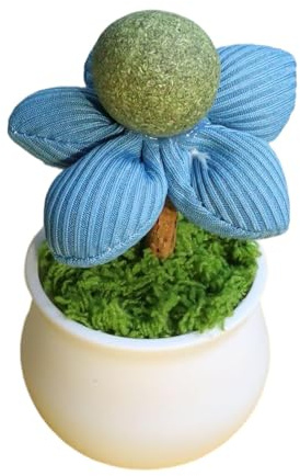 Tewzafiya Catnip Lollipop Balls, Catnip Toys for Cats - Flower Pot Design Catnip Balls,For an Indoor Kitten Entertainment, Licks Pet Food Supplies
