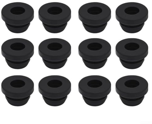 Vilgftyiet Gommini in silicone per portapentola in gomma, 12 pezzi, con occhielli protettivi per supporti per piano cottura a gas da 5 mm, ideali per roulotte, camper, stufe e stufe