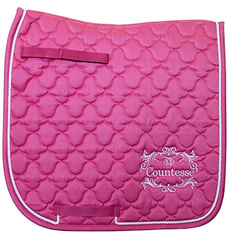 German Riding Schabracke Countesse anatomisch (DR, pink)