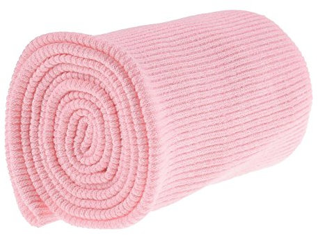 Bündchen Strickbündchen 16x80cm Bündchenstoff Baumwolle elastisch gerippt, Farbwahl, Farbe:rosa