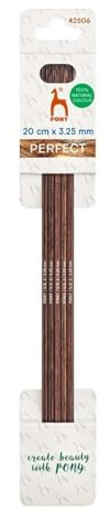 Pony Perfect Double Pointed Knitting Needles 20cm 3.25mm - 1 Piece