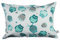 bettina bruder - Kleines Kuschelkissen Eule weiß grau petrol - 30 cm x 20 cm