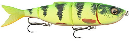 Savage Gear 4Play V2 Swim N Jerk - 3D gescannter Heringsschwimmköder für Raubfischangler, realistische Aktion, Stop & Go Techniken, ideal für Hecht, Barsch & mehr | Slow Sink Firetiger 13,5 cm