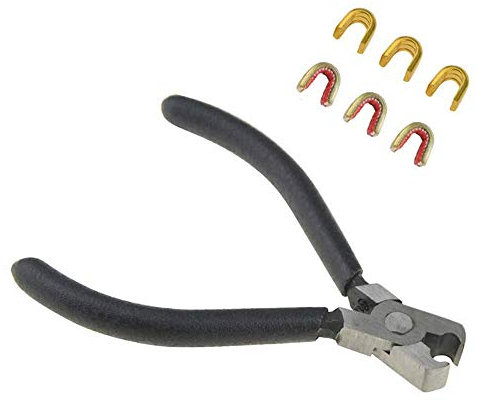 SHARROW Nock Zange Nocke Punkte Zangen mit 6 Stück Nockpunkt Bogenzubehör Bogen Tuning Set