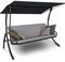Angerer Freizeitmöbel GmbH Hollywoodschaukel Elegance Smart - Gartenschaukel Made in Germany - Schaukel zum Sitzen, Liegen und Entspannen - inklusive Bett-Funktion - einfache Montage (Beige)