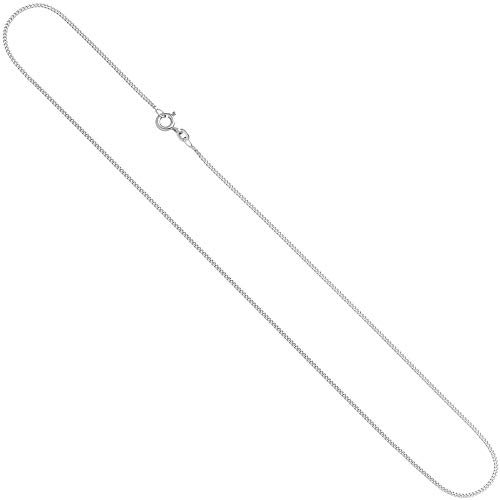 Jobo Damen Panzer-Kette aus 14 Karat 585 Weißgold 1,3 mm 45 cm