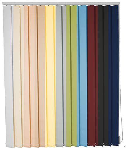 Schiebevorhang Fenster Sichtschutz, Breite & Länge auf Maß, Farbe Weiß