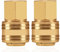 Connettore Femmina Accoppiamento Aria Compressa 2pz 1/4 Filetto Ottone - Connettore Tubo Filettato