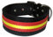 Collar para Perros Nylon Negro con Bandera España 5cm Ancho (75 cm)