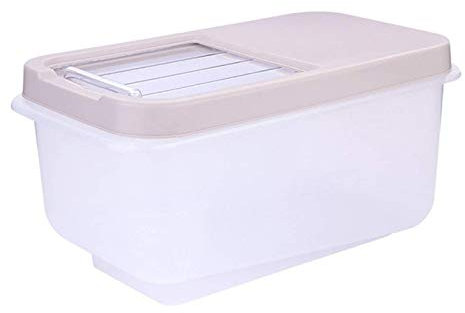 Recipiente De Almacenamiento De Arroz,8kg Cubos De Almacenaje Para Cocina HerméTico Recipiente Barriles De Arroz Con Taza Medidora Para Harina Té O Pienso Perro