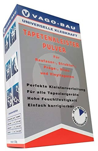 Colle pour revêtements papiers Peints en Fibre de Verre et Non-tissé 4x250g