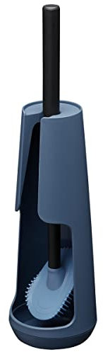 Tiger Tess Toilettenbürstenhalter freistehend mit flexibler Swoop WC-Bürste, Farbe: Blau / Schwarz