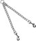 Metal Double Dog Leash Hundeleine Doppelleine für 2 Hunde,60 cm Doppelte Hund Hochleistungs Stahl Kette führen Wanderung Leine Doppelte Metallleine für Hunde Doppelleine fur Zwei Hunde Kette