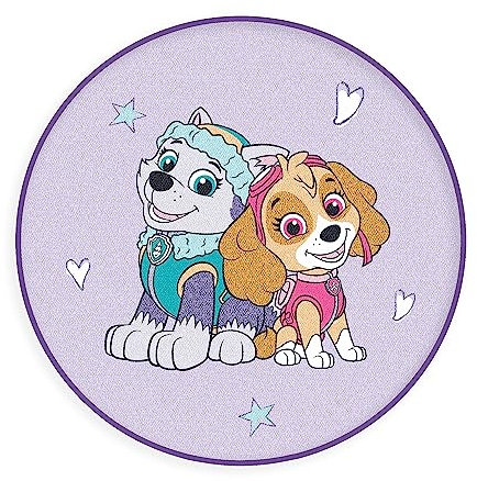 Herding Teppich, Paw Patrol, Ø 90 cm, Oberseite aus 100% Polyamid