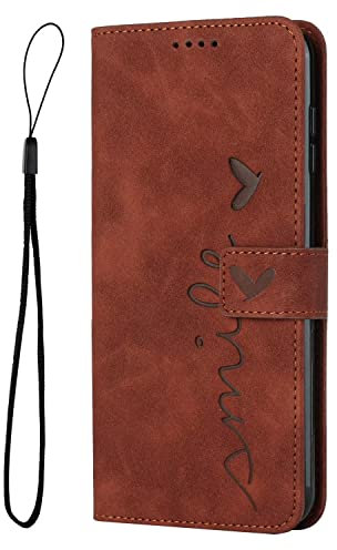 LIUZIHAN Funda para Realme C53. Ranuras para Tarjetas, PU Cuero Flip Folio Carcasa, con Soporte Plegable Apto para Realme C53 Smartphone.marrón