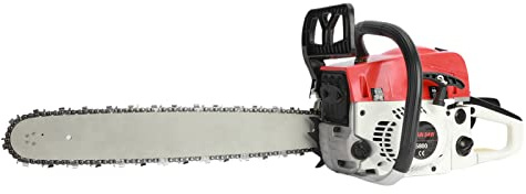 GIFZES 20 Inch Gas Powered Chainsaw,58cc Chain Saws for Trees Gas Powered 2-Cycle Gasoline Chainsaw,Handheld Cordless Petrol Chain Saws Kit for Farm Ranch and Garden Tools (Red)