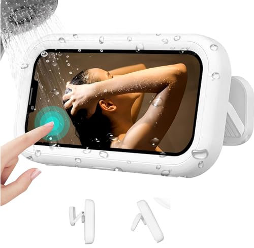 PKQTOP Handyhalterung Dusche,Handy Duschehalterung für Nokia x30 x20 x10 g60 g42 g22 g21 g20 g11 g10 c32 c31 c22 c21 c20 c12 c10 c01 c1,Wasserdicht Wandhalterung für 8.1 7.2 7.1 7 6.2 6.1 6