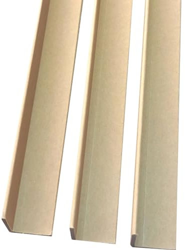 Kantenschutz aus Karton Robuste Karton-Eckenschützer- Packung Mit 100 Stück, Stabil & Hochbelastbar Karton Kantenschutz- Palettenschützer Für Versand Elektronik Glaswaren, L-Form Kraft ( Color : 100PC