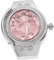 WRITWAA Stylish Pink Rose Ring Watch Compact Finger Quartz Fashion Jewelry Watch Compact and Fashionable