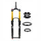 Mountainbike-Federgabel 27,5/29 Zoll DH MTB-Luftgabel Federweg 160/180mm Zugstufe Einstellbar 1-1/2'' Verjüngt Fahrrad-Vorderradgabel Steckachse 15x110mm Boost Manuelles Lockout ( Color : Gold , Size
