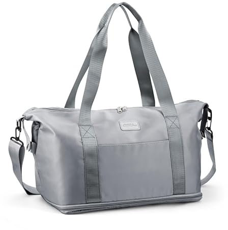 Expandable Cabin Bag 45X35X20 for Easyjet Airlines Underseat,Travel Holdall Carry on Hand Luggage Weekend Bag for Women, Travel Duffel Bag, Weekend Bag with Trolley Sleeve