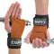 COFIT Handgelenkriemen für Gewichtheben, Workout Handgelenkbandagen, Zughilfen für Krafttraining, Kreuzheben Gurte, Verbesserte Griffigkeit für Hand und Handgelenkschutz - Braun