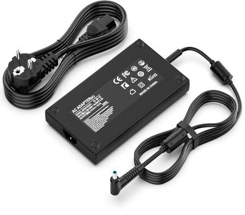 Cargador HP Portátil 200W 19.5V 10.3A Adaptador para HP Omen 15 17,Envy 15 17,Pavilion Gaming 15 16 17, ZBook Fury Create Studio 15 17 G3 G4 G5 G6 G7 G8,TPN-LA21 TPN-DA10 ADP-200HB B【4.5mm*3mm】