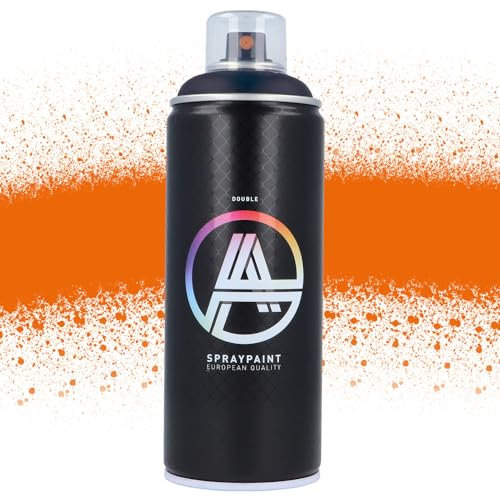 Double A Spraypaint Sprühdose 400ml Sprühfarbe Acryllack Sprühlack matt hochdeckend DIY Kunststoff Metall Möbel Deko (DA-356 Stgt Haubi Orange)