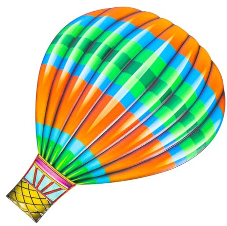 GARVALON Wandkunst-heißluftballon-dekoration Eisen-heißluftballon-form Metall-wandornament Für Zuhause Balkon Oder Garten Filigranes Design Mit Feiner Handwerkskunst