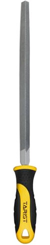 TARIST Lima triangolare in metallo 250mm, lima professionale in acciaio al carbonio, affilatrice per professionisti e fai da te