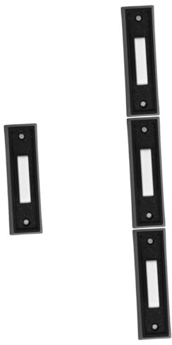 Hemobllo 4pcs Ring Doorbell Button Replacement Chime Button Push for Home Easy Install