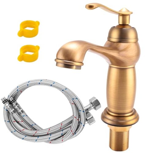 Bathroom Basin Faucet Antique Brass Mixer Solid Copper Luxury Europe Style Tap Taps