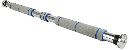 HUOLE | Barre de Tractions Porte, 80-130 cm, 150 kg, Barre de Gymnastique, Musculation, Pull Up Bar, Bras, Appareil de Musculation, Réglable Individuellement (Gris)