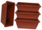 BESPORTBLE 4piezas Macetero Rectangular De Plástico con Bandeja para Plantas De Exterior para Bonsáis Cactus Y Jardinería Ventanas