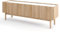 Lowboard Fernsehschrank Fernsehtisch TV Kommode Schrank Eiche mit Marmor weiß Boho Style Skandi Design