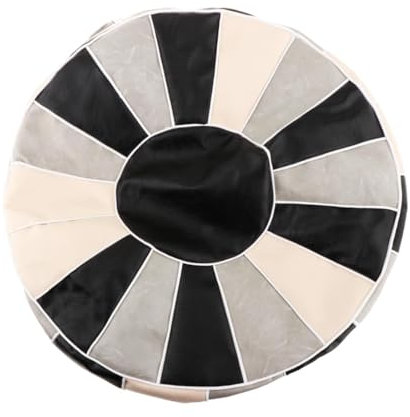 YWJLQH Pouf-Bezug ohne Füllung, Sitzpouf für Verschiedene Räume, Runden