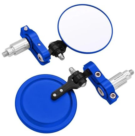 Motorrad Spiegel Seitenspiegel Für C600 C650 Für Sport C650GT C400GT F650GS F700GS Motorradspiegel Lenkerenden-Rückspiegel(Blau)