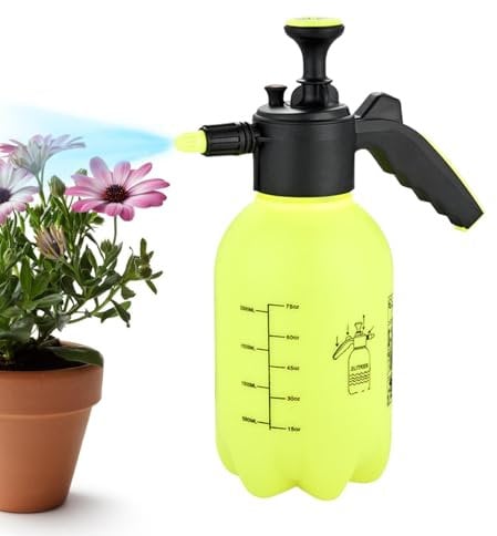 Pulverizador de bomba de riego de plantas, botella pulverizadora de presión de 2 litros, pulverizador de bomba de boquilla ajustable, rociadores de bomba de riego de jardín con boquilla ajustable para