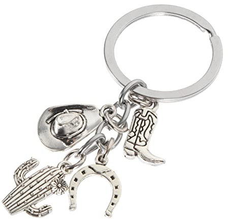 OATIPHO Cowboy Schlüsselanhänger Metall Kreatives Schlüsselring Pendant Für Taschen Rucksäcke Und Dekoration Western Themen Schlüsselanhänger Für Und Accessoires