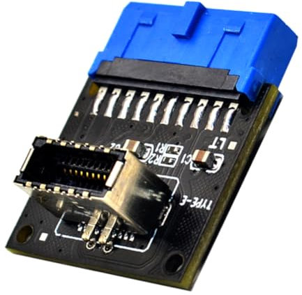 SHINEOFI USB to Type a Pin Header Adapter Convenient Front Panel Converter for High Speed Data Transfer Durable Connection for Setup