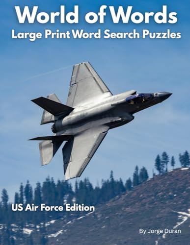 World of Words: Large Print Word Search Puzzles - US Air Force