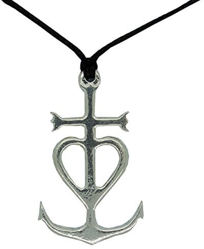 Anhänger Kreuz von Camargue aus Zinn (Pewter) von Hand Gegossen