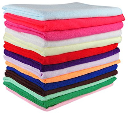 Mintice Groß 70x140cm Badetuch Trockentuch Saunatuch Microfaser Baumwolle Handtuch Duschtuch Gästetuch Strand blau