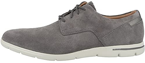 Clarks Herren Vennor Walk Derby, Graues Wildleder, 40 EU