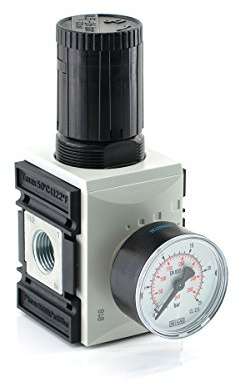 Fittingstore - Druckregler Futura-Baureihe 2 - Druckminderer Druckluftregler mit Manometer (Gewinde: G 1/2 - Einstellbereich: 0,5-16 bar)