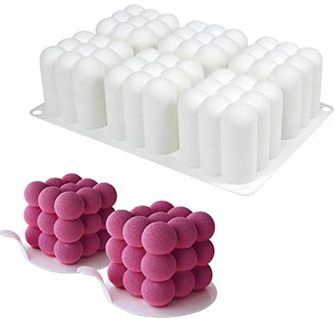 Stampo in silicone Stampo a Ciambella per Bigné,Pudding e Cubi di Ghiaccio, Muffa da Forno